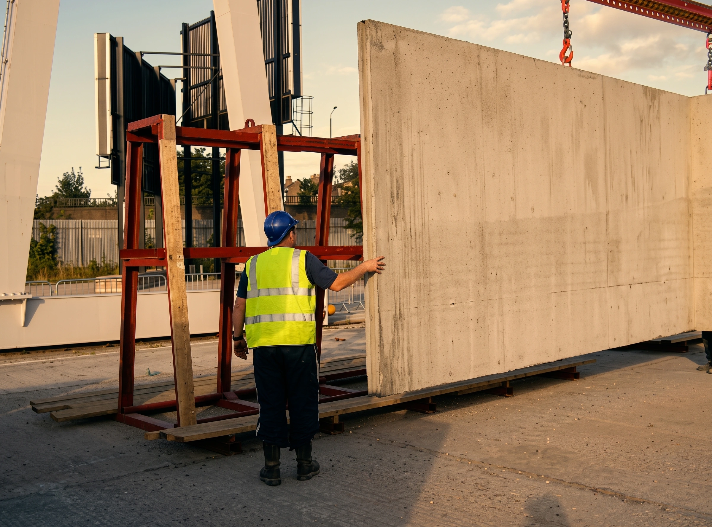 ELCON panel installation on site